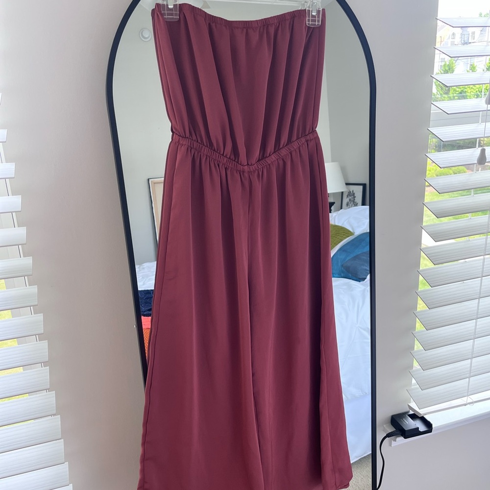 Strapless jumpsuit